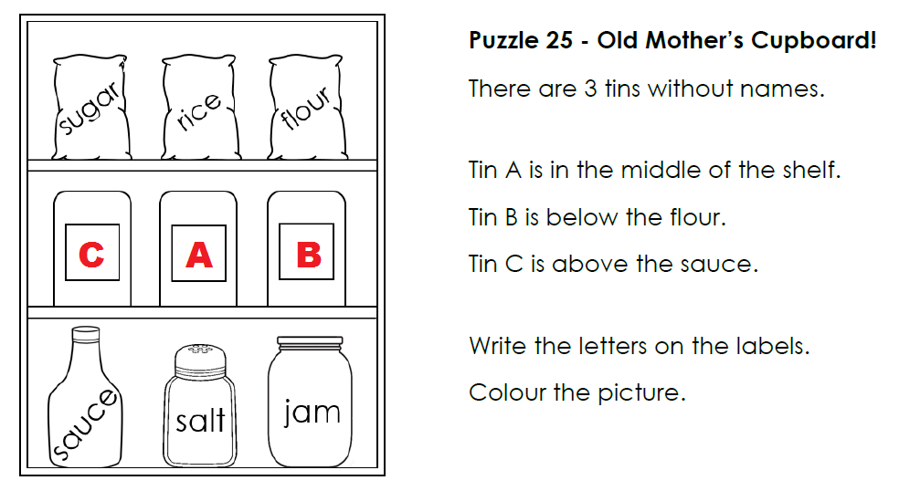 Key Stage 1 Understanding Words For Position